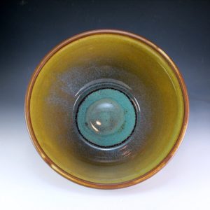 Large Bowl with Leaf Design